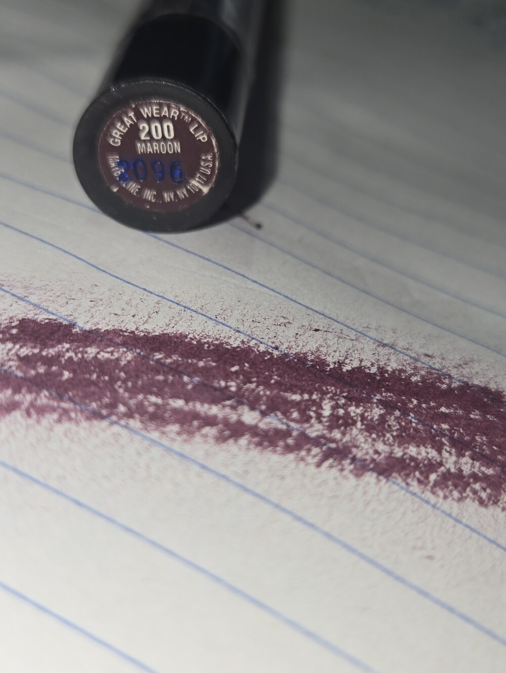 Maybelline Great Wear Lip Color Maroon #200 New